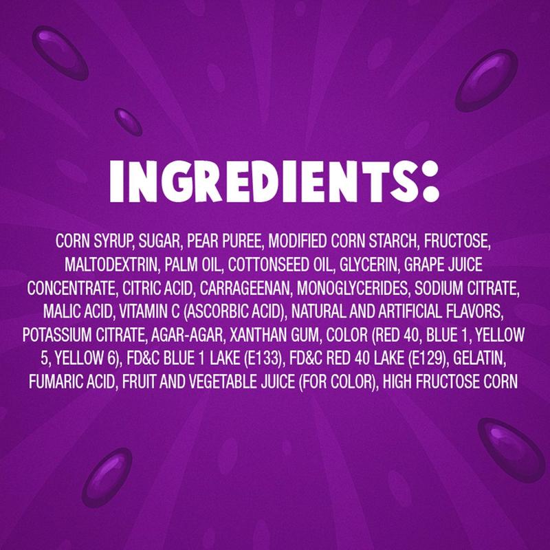 Sour Grape Gushers - (8oz Large Bag) - Sour Grape Gushers Snack  - Ships Same Day! Candy Sweet