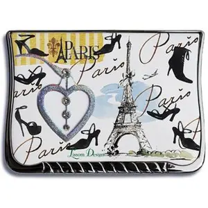 212 MAIN Lissom Design 61056 Compact Portable Travel Makeup Mirror - Dual Mirrors with Magnified View