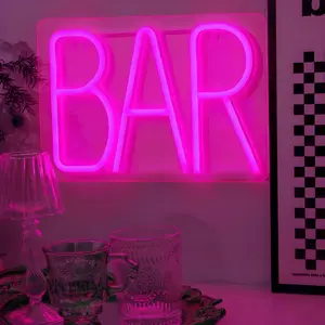 USB-Powered Neon Light Bar-Style, Minimalist Design for Home Bars & Dining Areas, Cozy Ambiance Gift Idea for Birthdays