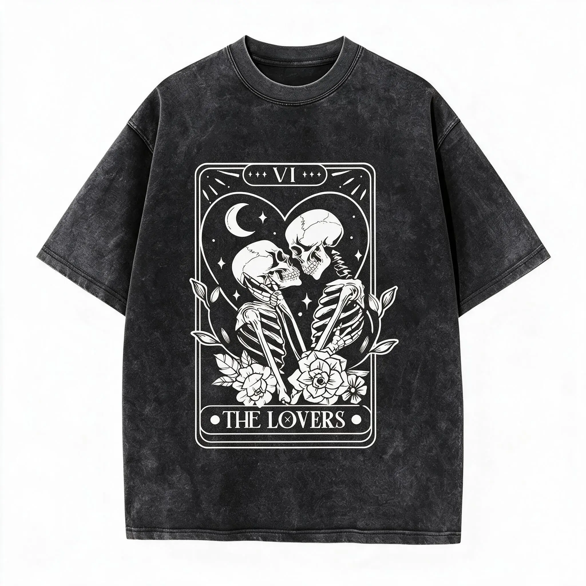 The Lovers, Tarot Card Shirt, Skeleton Lovers Tarot Card Tee, Tarot Lovers, Mystical Tarot card shirt, Tarot card Valentines Day shirt, love