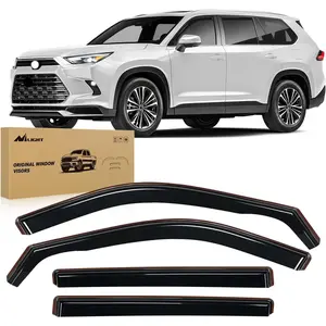 Nilight in Channel Window Deflectors for Toyota Highlander 2020 2021 2022 2023 2024 2025 Vent Window Visors, Rain Guards-4PCS Car Cover Vehicle dealsforyoudays Auto Accessories