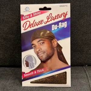 Dream World Deluxe Luxury Silky Du-Rag, Premium Thick & Shiny Wave Cap