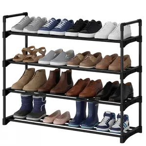 3/4/6-Tier Metal Shoe Rack, Stackable Organizer with Flexible Design & 9-36 Pair Capacity for Entryway, Closet & Bedroom