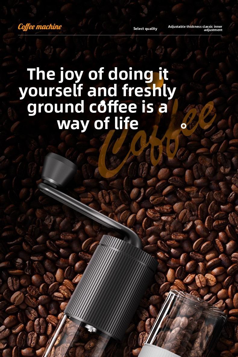 Mini Manual Coffee Grinder with Multiple Adjustable Settings, Portable Hand Coffee Bean Mill with 30g Capacity, Conical Burr Coffee Grinder with Crank for Travel, Camping, Office, Espresso, Pour Over Tea