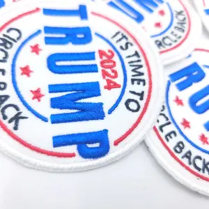 "Trump vs. Kamala 2024 Embroidery Patch – Political Showdown Design"