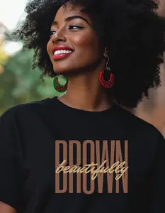 BEAUTIFULLY BROWN TEE