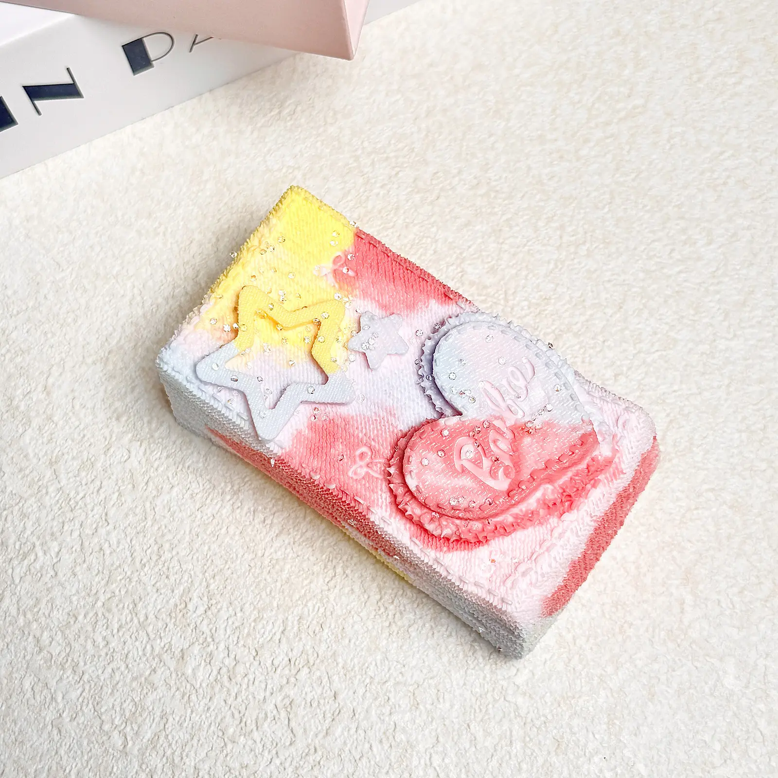 【Buy 3 get 1 free】Heart Square Brick slime squishies tabba squishies kidstoysFood-Grade Silicone Slow-Rising Rebound Squishy Fidget Toys for Stress Relief - Soft Squeeze Toys with Thick Creamy Slime Texture, Handmade Non-Toxic Sensory Toys