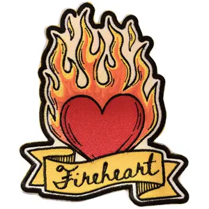 fireheart black outline patch- small