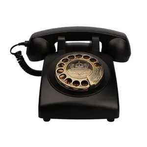 [Vintage Classic Rotary Dial Phone] Vintage Classic Rotary Dial Home Phone - Antique Phones Corded Landline Telephone of 1930s Old Fashion Business Phones Home Office Decor Landlines