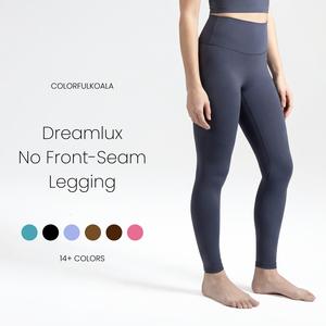Colorfulkoala Dreamlux No Front Seam Leggings for Women Seamless High Waisted Buttery Soft Yoga Pants with Inner Pocket Tummy Control Sporty Stylish Activewear