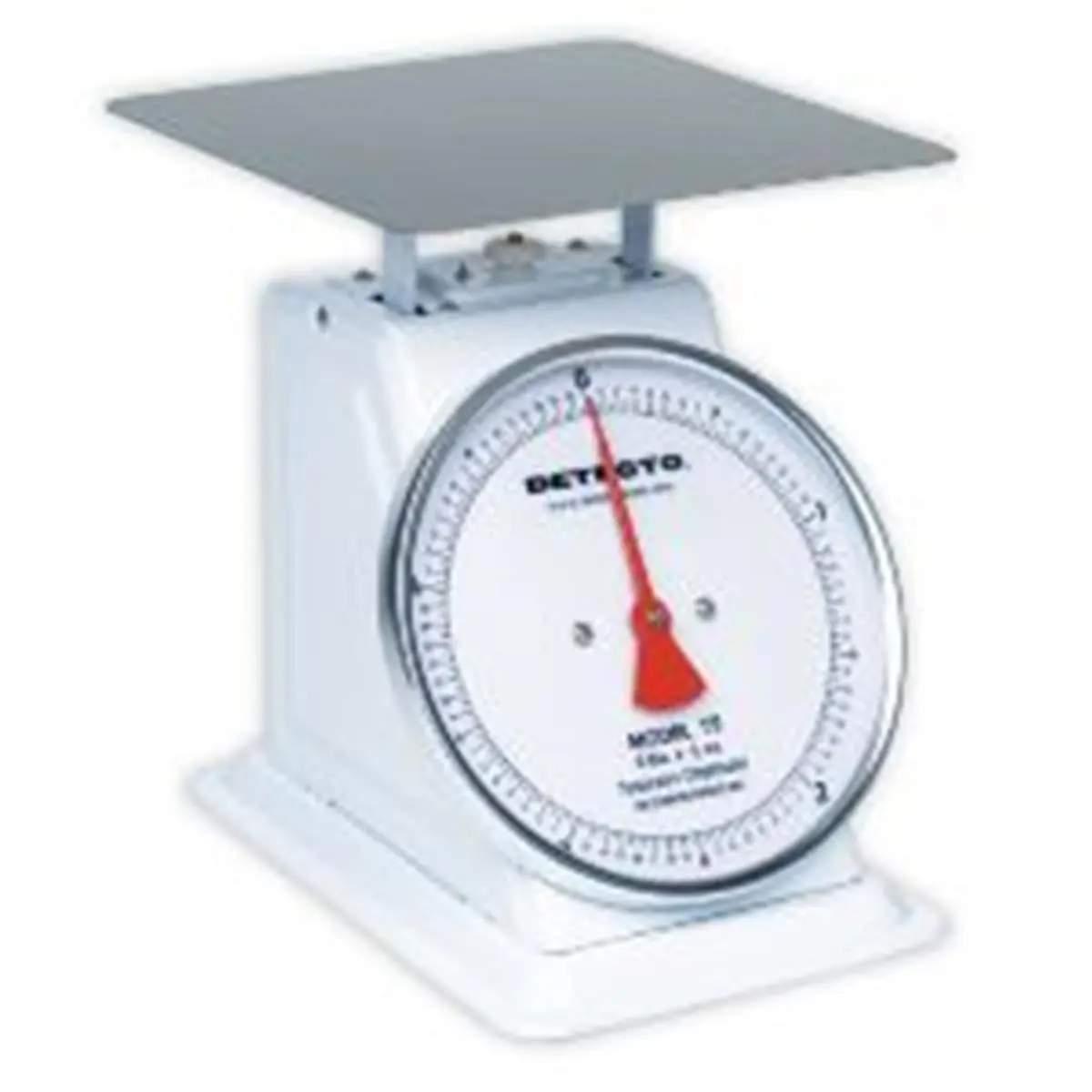 212 MAIN Stainless Steel 10lb Fixed Dial Kitchen Scale - Large Top-Loading Design, Square Base