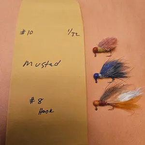 1/32 oz Mustad 8 Deer Hair Hand Tied Jig
