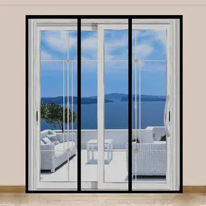 Door Screen,  Durable Fiberglass Mesh Curtain Heavy Duty Screen Door for Sliding Doors, Patio, Pet and  Friendly, Fits Doors up to 72" x 80"