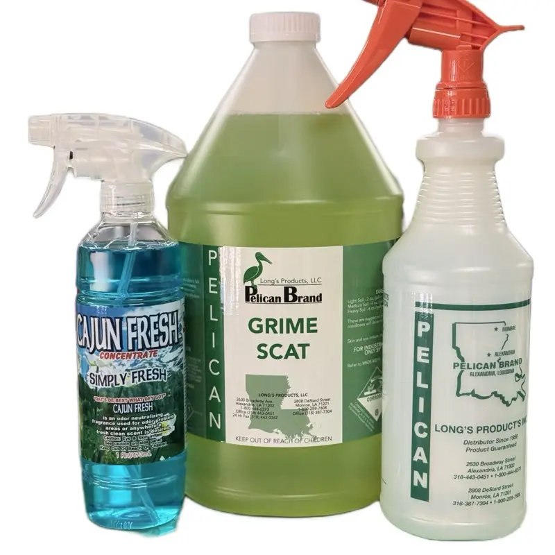 Pelican Brand Gettin It Donezo Bundle - Liquid Household Kitchen Cleaner Gift Set with Multipurpose Cleaner, Heavy-Duty Cleaning Solution, 1-Gallon Refill, Spray Bottles & Cleaning Supplies for Kitchen Messes
