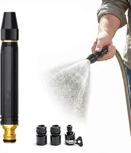 High Pressure Power Washer Nozzle with Connector Set,Direct spray gun,Power Jet Water with Three Spray Modes, Multi Function Watering Sprayer for Watering Plants,Vegetables,Car Washing (1 Set)