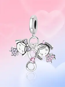 1Pc New Design Crown Heart Vine Pumpkin Car Beaded Charm DIY Jewelry Making Kit for Bracelet Creative Craft Material Holiday Gift Pendant Women Birthday Gift Charm Accessory Daily Wear Accessories Fashionable Charms Stylish Playful Charm