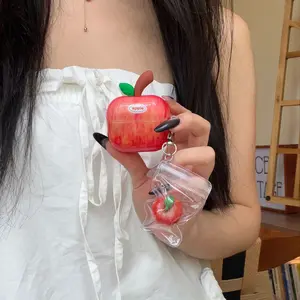 1 Apple earphone case,Cute wireless Bluetooth earphone case, drop resistant, Protection For Earphones, durable and stylish Audio accessory, suitable for AirPods pro3/1/2/3/4/pro/pro2(Different models may have different shapes)