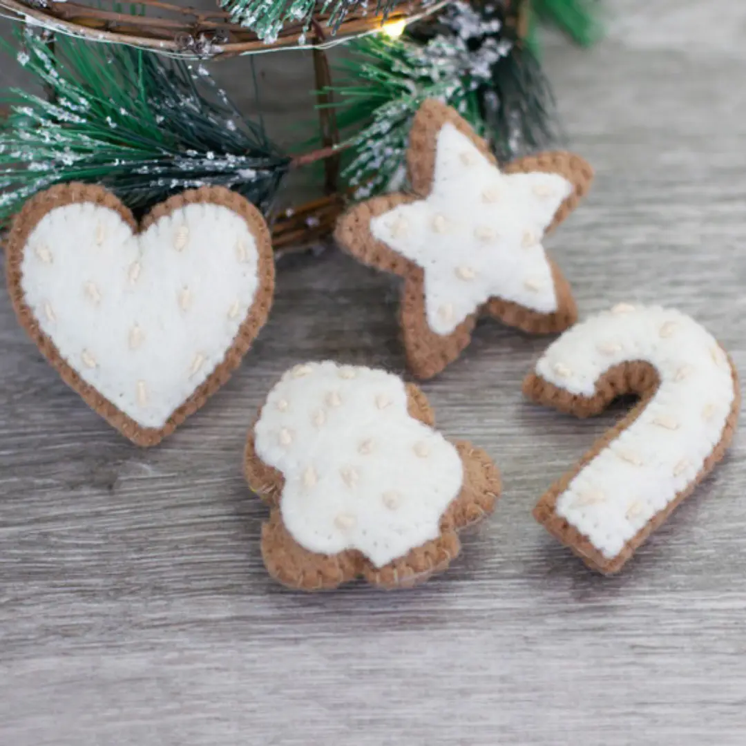 Gingerbread Sugar Cookies- SET OF 4
