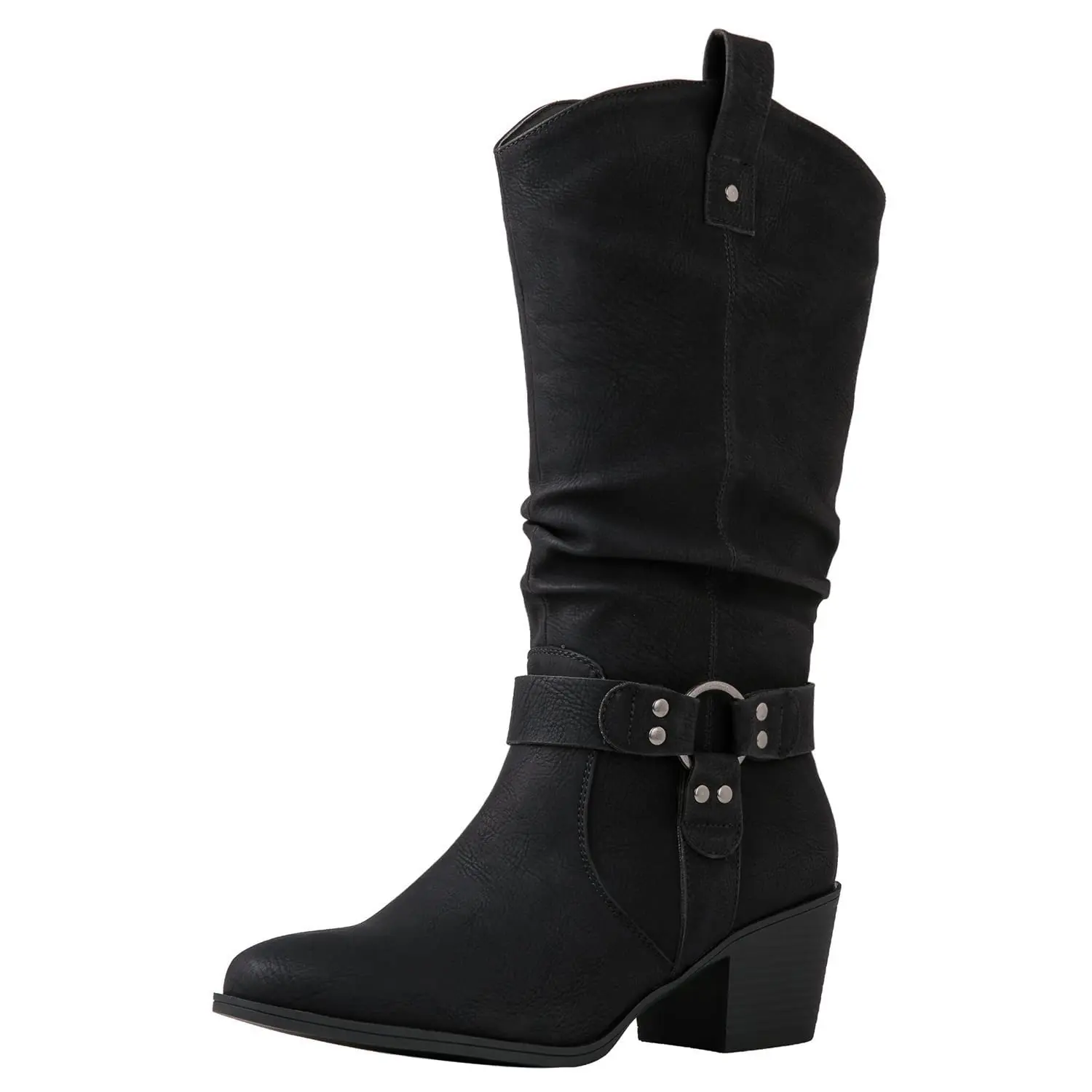 GLOBALWIN Women's Knee High Cowgirl Boots Fashion Dressy Cowboy Boots For Women