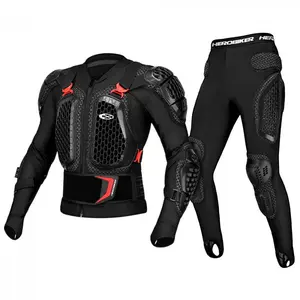 Motorcycle Riding Anti-Fall Protective Armor Gear Set with Knee Pads Elbow Pads Neck Guard Leggings for Riders