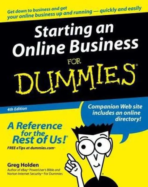 USED Book - Starting an Online Business For Dummies by Greg Holden (Paperback) - english