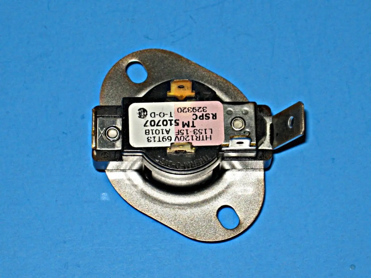 Whirlpool D510707P Pink & White Genuine OEM Dryer Thermostat, OEM Match Replacement Part, Durable Construction, Easy Installation, Reliable Setup, Boosts Equipment Performance, Includes Instructions, Simple Install