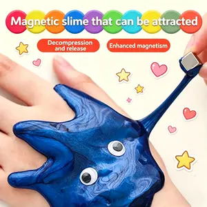 Magnetic Magic Modeling Clay, Non-Newtonian Fluid Stress Relief Fidget Toy, Colorful Magnetic Putty, High Playability Vent Decompression Sensory Toy for Kids Teens, Creative DIY Craft Toy, Toy & Hobby Daily Relaxation Gift