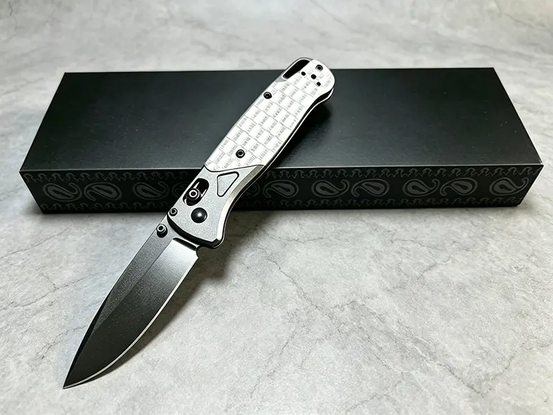 535 Portable Clip-Blade Aluminium Sailing Knife - 90g Multipurpose Tool with New Process Coating, M390 Blade, Ambidextrous Grip, Deep Pocket Clip, for Water Sports, Fruit Prep (Sports & Outdoor Camping Hiking Pocket Knife, Male Gift), Stainless Steel