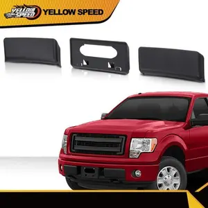Front Bumper Guards Pads & License Plate Frame Bracket Fit For 09-14 Ford F150 Car Accessories Truck