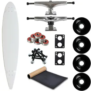 Moose Longboard Complete 9" x 47.75" Pintail White