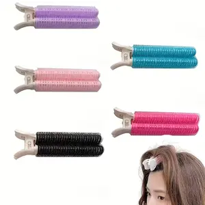 5pcs Hair Root Fluffy Clips, Plastic Curling Iron With Clips For Hair Root Support To Create Natural Fluffy Hair, Easy To Operate Heatless Styling Without Heating, Little Damage To Hair, Suitable For Daily Use By Women, Heatless Styling Tool