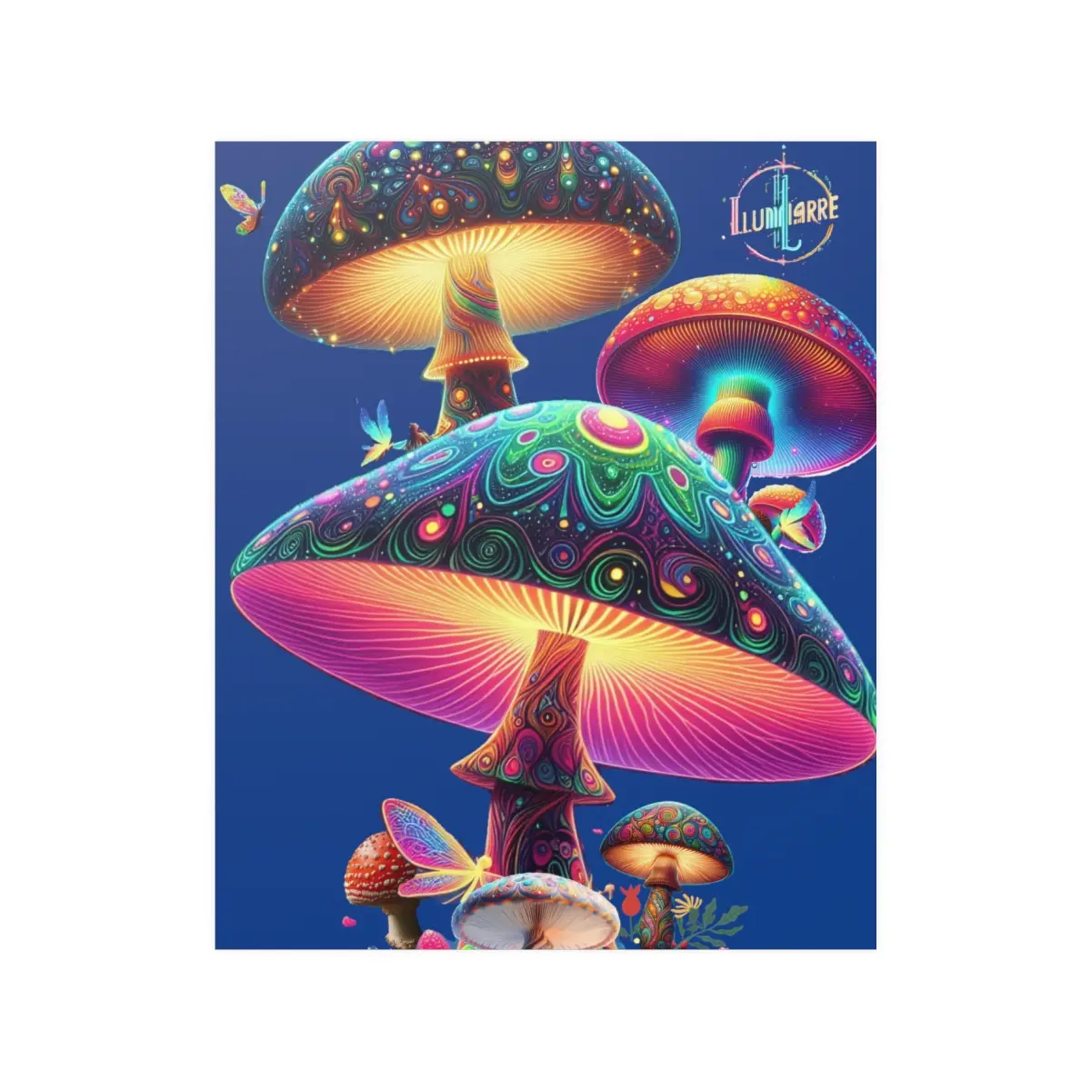 Psyche Shroom Satin Poster