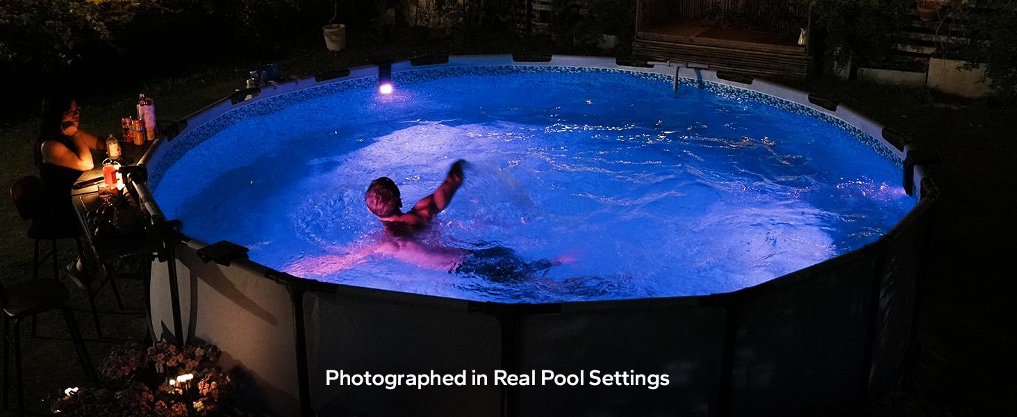 Poolhacker Poolside Solar light, for Inground & Above Ground Pool,Submersible Pool Lights with Remote, Waterproof Design (Black, 1 Pack)Decorative Lighting Poolhacker Poolside Solar light, for Inground & Above Ground Pool,Submersible Pool Lights with Remote, Waterproof Design (Black, 1 Pack)Decorative Lighting