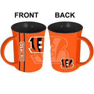 Football Fan Shop MemoryCo Officially Licensed NFL 15oz Reflective Mug - Bengals Football Fan Shop MemoryCo Officially Licensed NFL 15oz Reflective Mug - Bengals