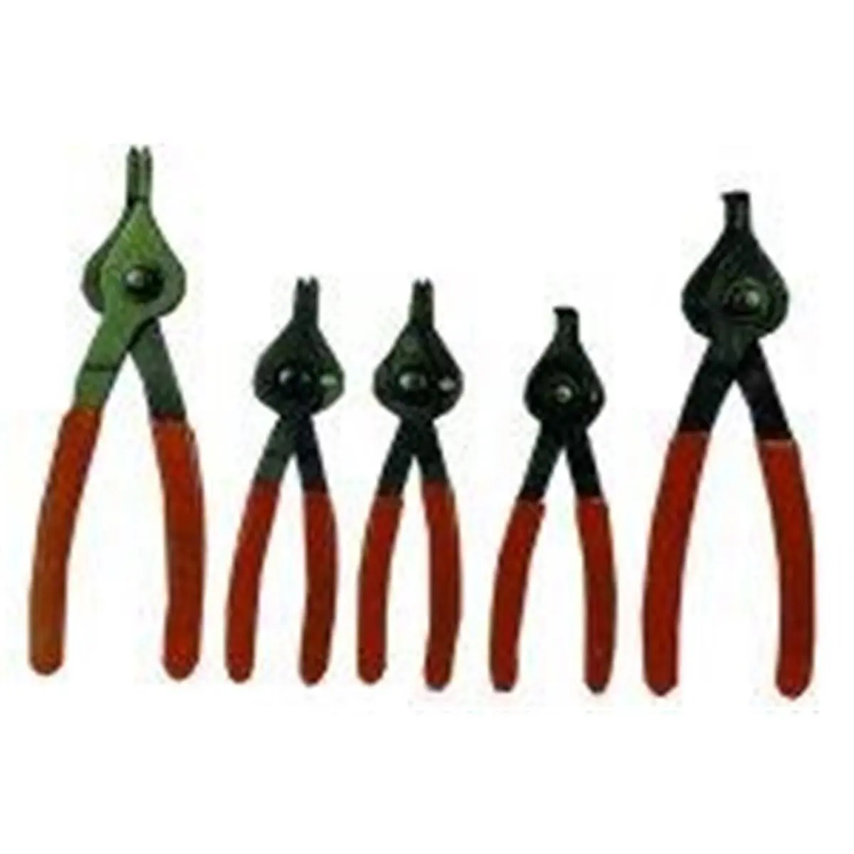 KEEN 5-Piece Reversible Snap Ring Pliers Set - Multi-Functional Clip, Fastener Tool with Reversible Tips for Hardware Applications, Clip Pliers, Fastener Pliers