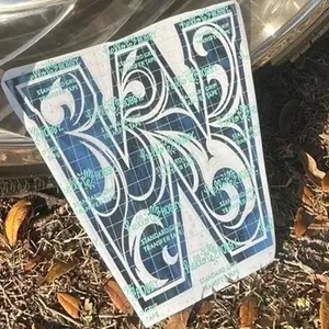 Tooled Initial Decal - Decorative Design, Ideal for Decorative Use