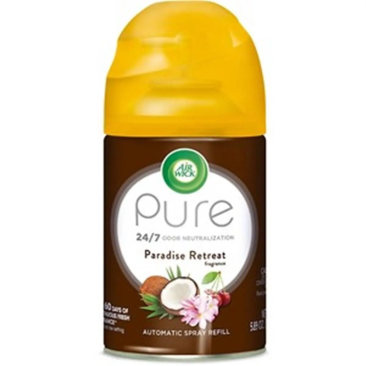 Air Wick Life Scents Paradise Retreat Scented Fragrance Refill - 6.17 oz Coconut & Cherry Tropical Fruity Scent, Easy-Install Indoor Home Fragrance, Long-Lasting Room Freshener