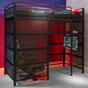 Battle Den Gaming Bunk Bed, Black