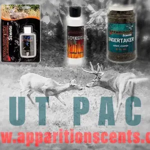 Apparition Scents Rut Pack - Includes Inferno Concentrated Scent & Undertaker Scrape Starter for Hunting UT PAC