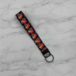 Horror Inspired Skeleton Reaper Summerween Wristlet Mini Lanyard