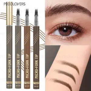 Multi-color Four-pronged Eyebrow Pencil, Liquid Eyebrow Pencil, Long-lasting and Quick-drying, Waterproof and Sweat-proof, Eyebrow Cosmetics, Eyebrow Makeup Products