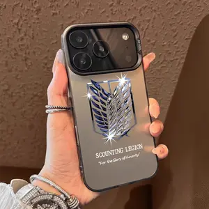 Survey Corps Pattern Case for iPhone 17 Pro Max 17 Air 16/15/14/13/12/11 Pro Max XR XS E Plus Retro High-end Shockproof Drop Screen Protection Cute Durable PC Smartphone Cover