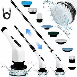 Electric Spin Scrubber for Bathroom & Kitchen- CordlessShower Cleaning Brush with Adjustable Speeds, LongBattery Life & Extendable Handle for a More ComfortableCleaning Experience