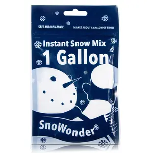 SNOWONDER Instant Snow Fake Artificial Snow - Ideal for Making Cloud Slime, Mix Makes 4 litres of Fake Snow Floral Arrangements Holiday Displays