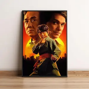 Karate Kid Legends Movie Poster, Jackie Chan Martial Arts Action Cult Film Art Print, 2025 The Karate Kid Glossy Large Format Gift Décor