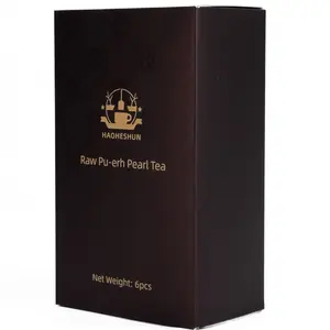HAOHESHUN 100-Year-Old Ancient Tree Raw Pu'Er Tea China Yunnan Mini Tuo Tea 6pcs Rich Aged Aroma No Additives Beverage, Bright Liquor, Lingering Sweet Aftertaste