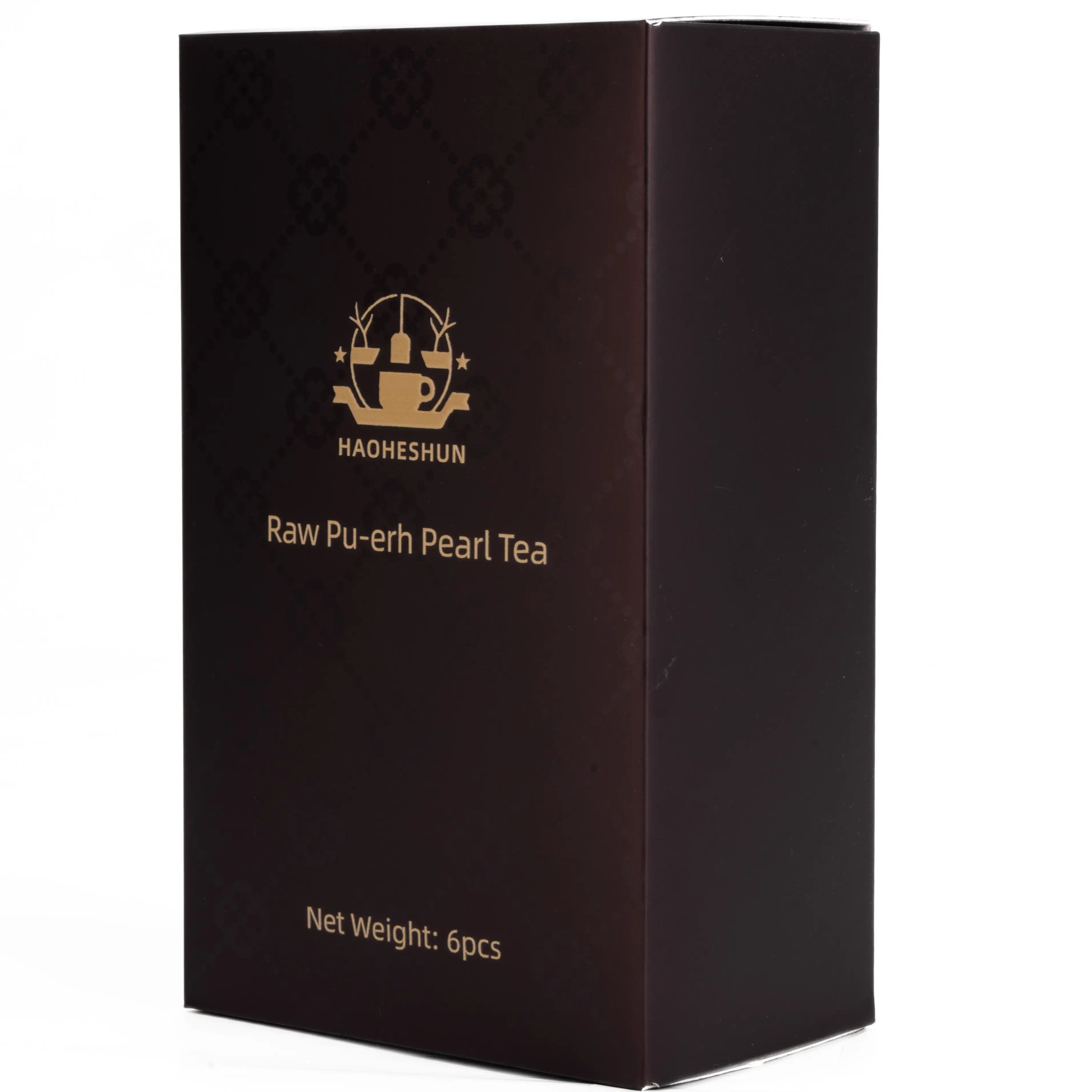 HAOHESHUN 100-Year-Old Ancient Tree Raw Pu'Er Tea - China Yunnan Organic Tea Mini Tuo (6pcs), Gaiwan-Suitable, Rich Aged Aroma, Golden Liquor, Lingering Sweet Aftertaste, Additive-Free, Preservative-Free Beverage