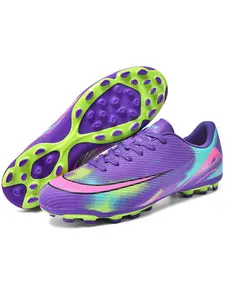 Unisex Football Cleats, Durable Sports Shoes for All Seasons, Ag Nails, Suitable for Adults, Students, Teens, Lawn Training & Games