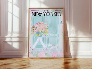 [Sale up to 40% - Free Ship] The New Yorker Magazine Cover Print, Retro New Yorker Issue, New Yorker Poster, Trendy Printable Wall Art Gift for Her, Digital Prints