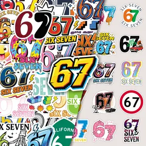 50pcs Cartoon Fun Number Stickers, Creative Diary Calendar Tablet Stickers, Decorative Adhesive Labels for Kids & Adults